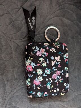 Vera Bradley RFID Double Zip ID Case In Botanical Ditsy